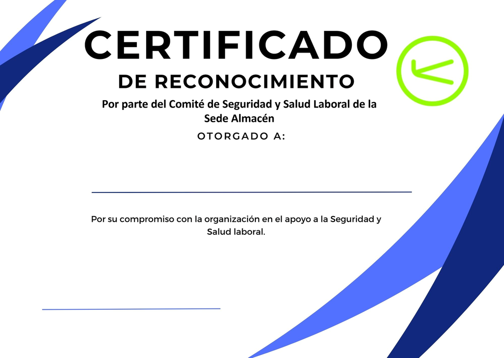 Destacado desempeño en la ejecución de funciones dentro del Comité de Seguridad y Salud Laboral